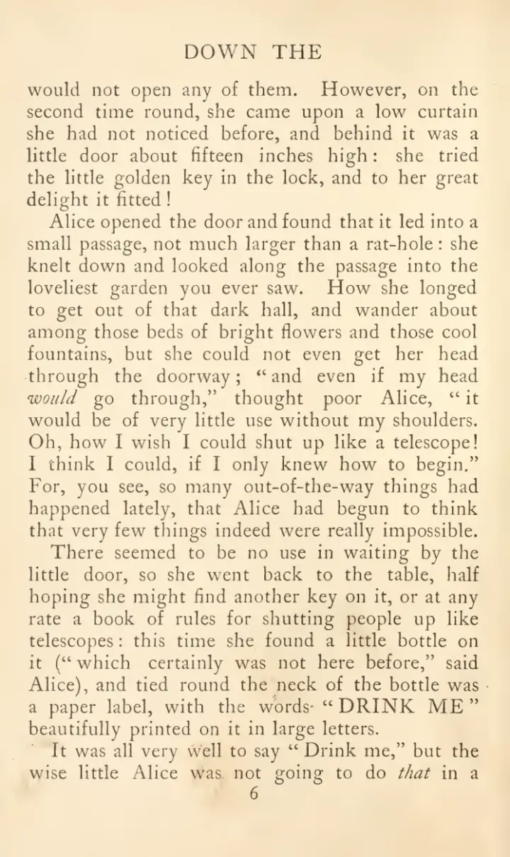 English original: A 1907 scan of Alice's Adventures in Wonderland
